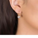 Bubble Moonstone Rose Gold Drop Earrings