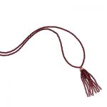 Garnet tassel necklace rose gold