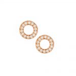 Rose gold diamond Meridian stud earrings