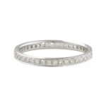 Diamond full eternity ring white gold