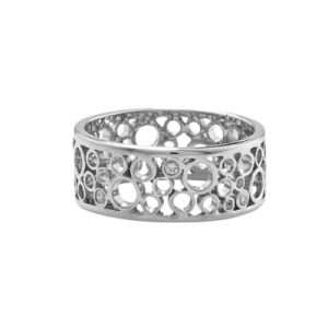 White gold diamond ring