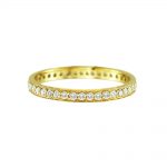 Diamond full eternity ring yellow gold