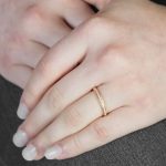 Rose gold diamond eternity ring