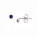 White gold sapphire stud earrings