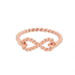 Rose gold infinity ring