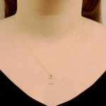 9ct yellow gold diamond initial Z necklace