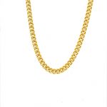 9ct yellow gold curb chain necklace