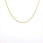 9ct yellow gold spiga chain necklace