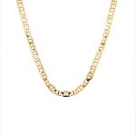 9ct yellow gold flat anchor chain necklace