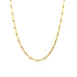 9ct yellow gold 22" hayseed chain